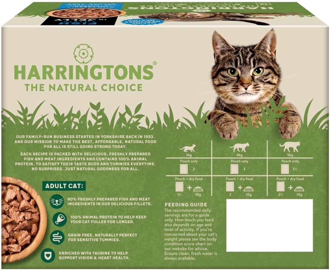 Harringtons Fish in Jelly Wet Cat Food Multipack