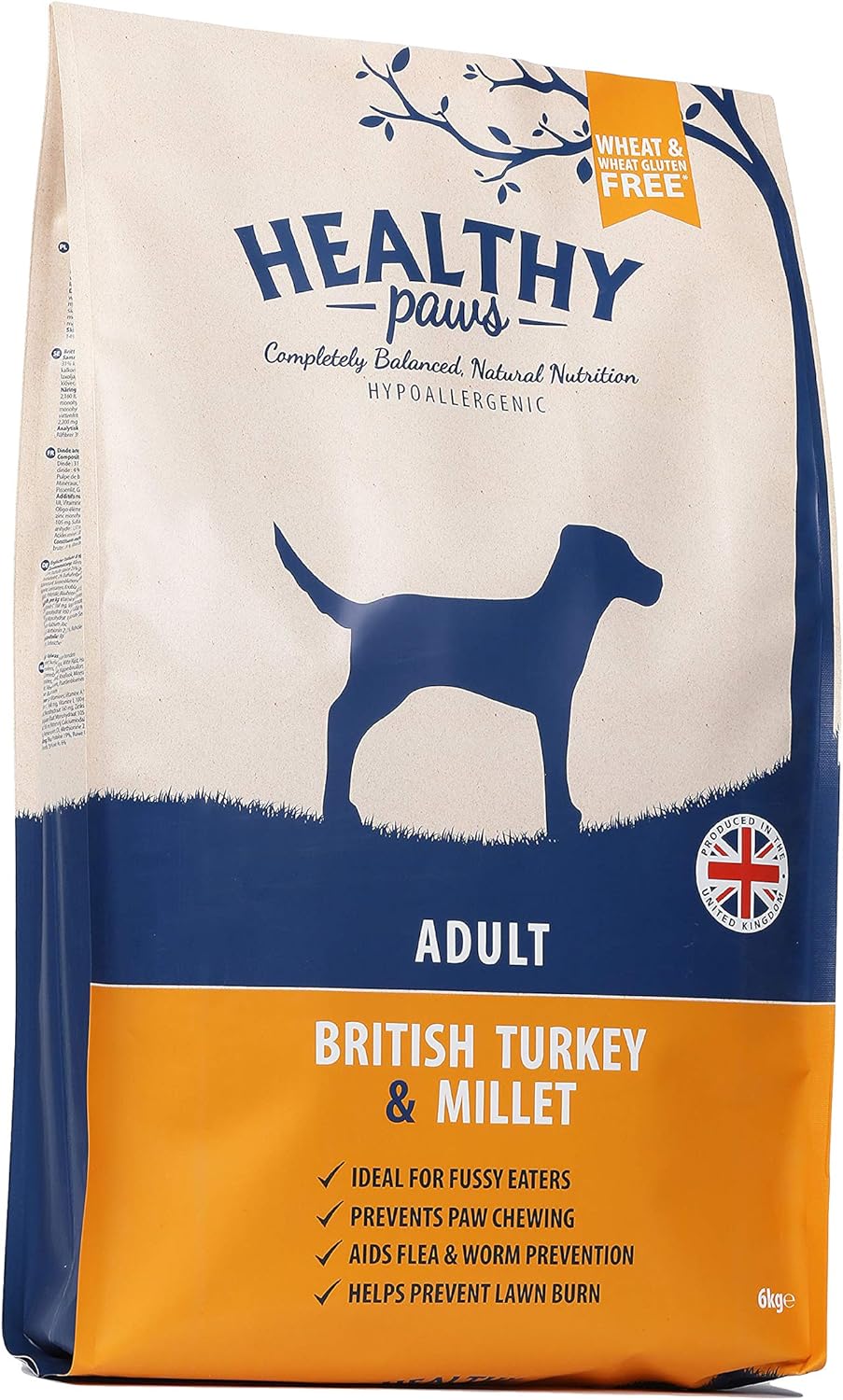 Healthy Paws British Turkey & Millet Adult 6kg