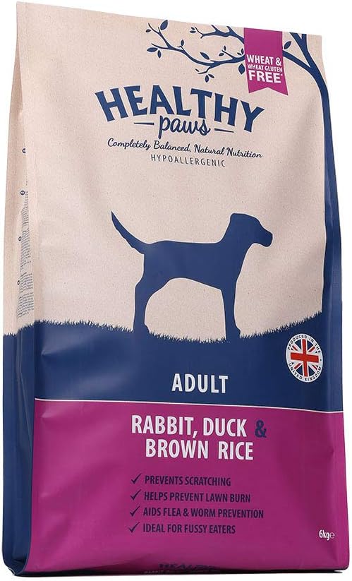 Healthy Paws Rabbit, Duck & Brown Rice Adult 6kg