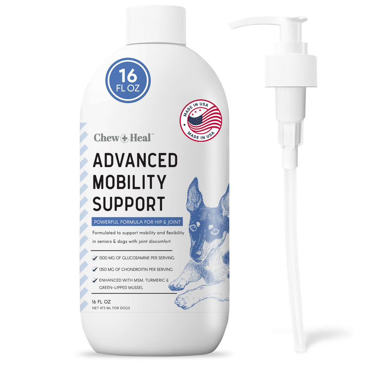 High-Potency Advanced Mobility Support Bacon Flavored Liquid Supplement for Senior Dogs - 250gm