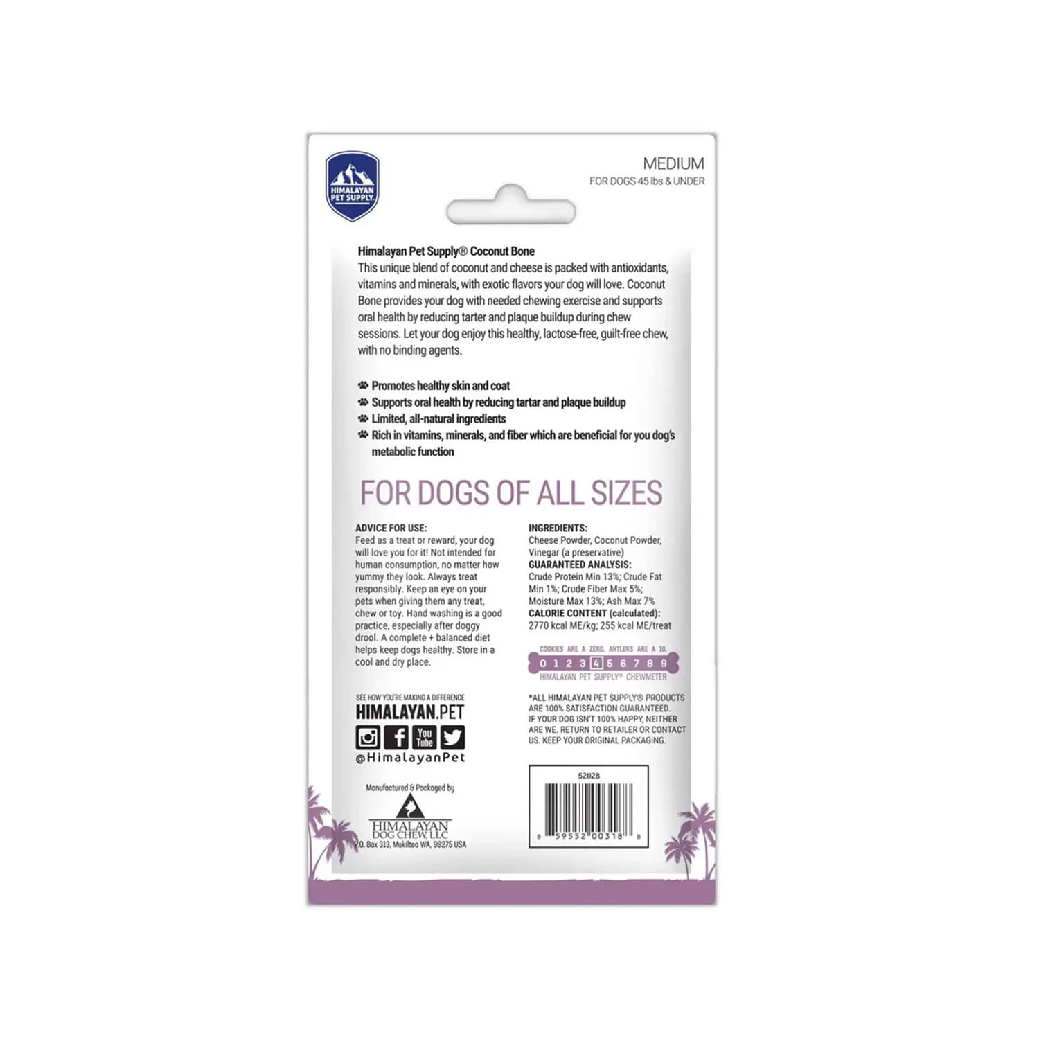 Himalayan Dog Chew Bacon - Large