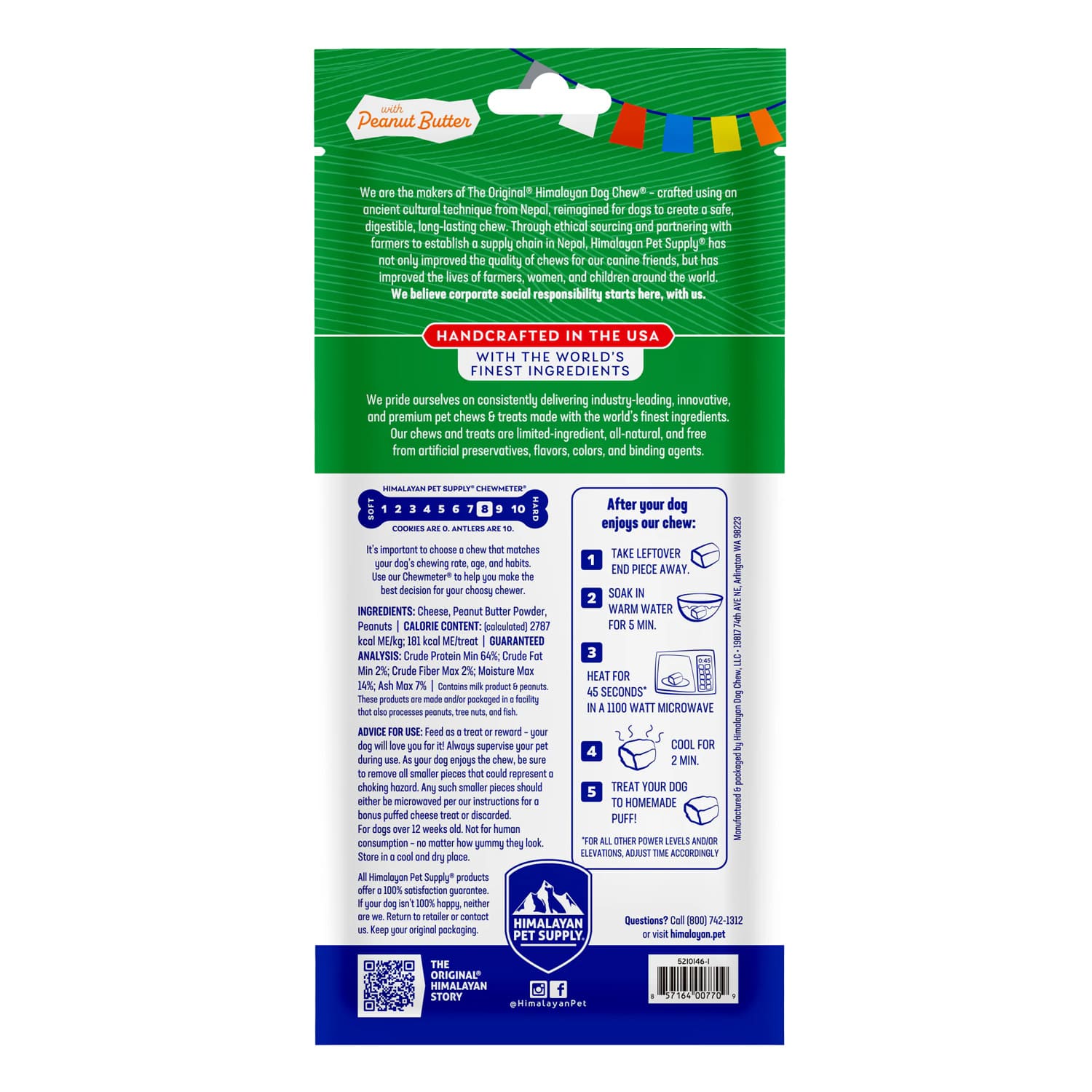 Himalayan Yogurt Sticks - Peanut Butter