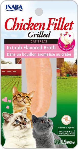INABA CHICKEN IN CRAB BROTH 25 g /per Pc - Pack of 12