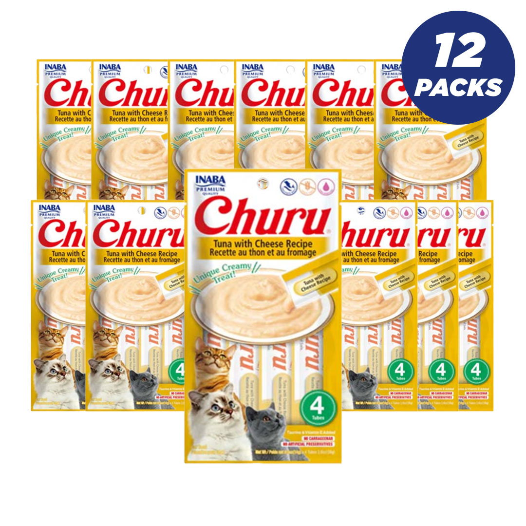 Inaba Churu Tuna with Cheese - 56g - Pack of 12