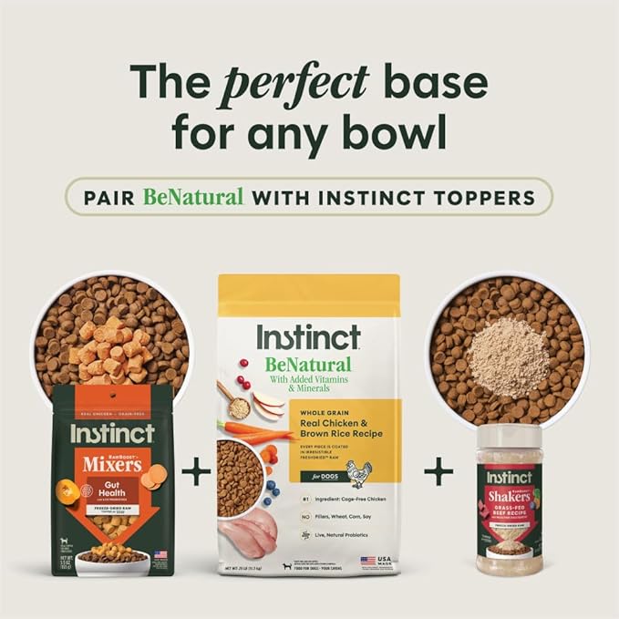 Instinct Be Natural Kibble Chicken & Brown Rice Dry Dog Food (25lbs)
