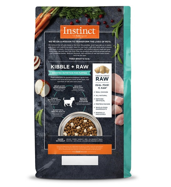 Instinct Raw Boost Grain Free Chicken Dry Puppy Food 4lbs