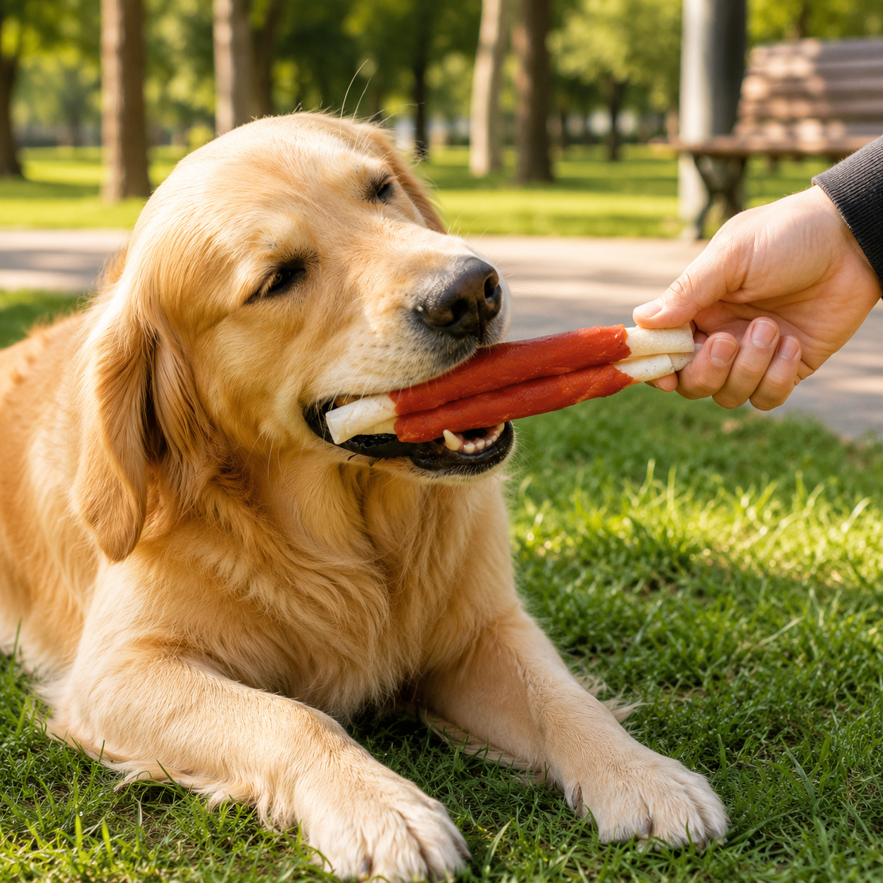 PETRIX Pet Food Twisted Stick Chicken Wrapped Dog Food Chew Treat – 10 Pcs, Buffalo Rawhide Chew Sticks with Chicken for Dogs