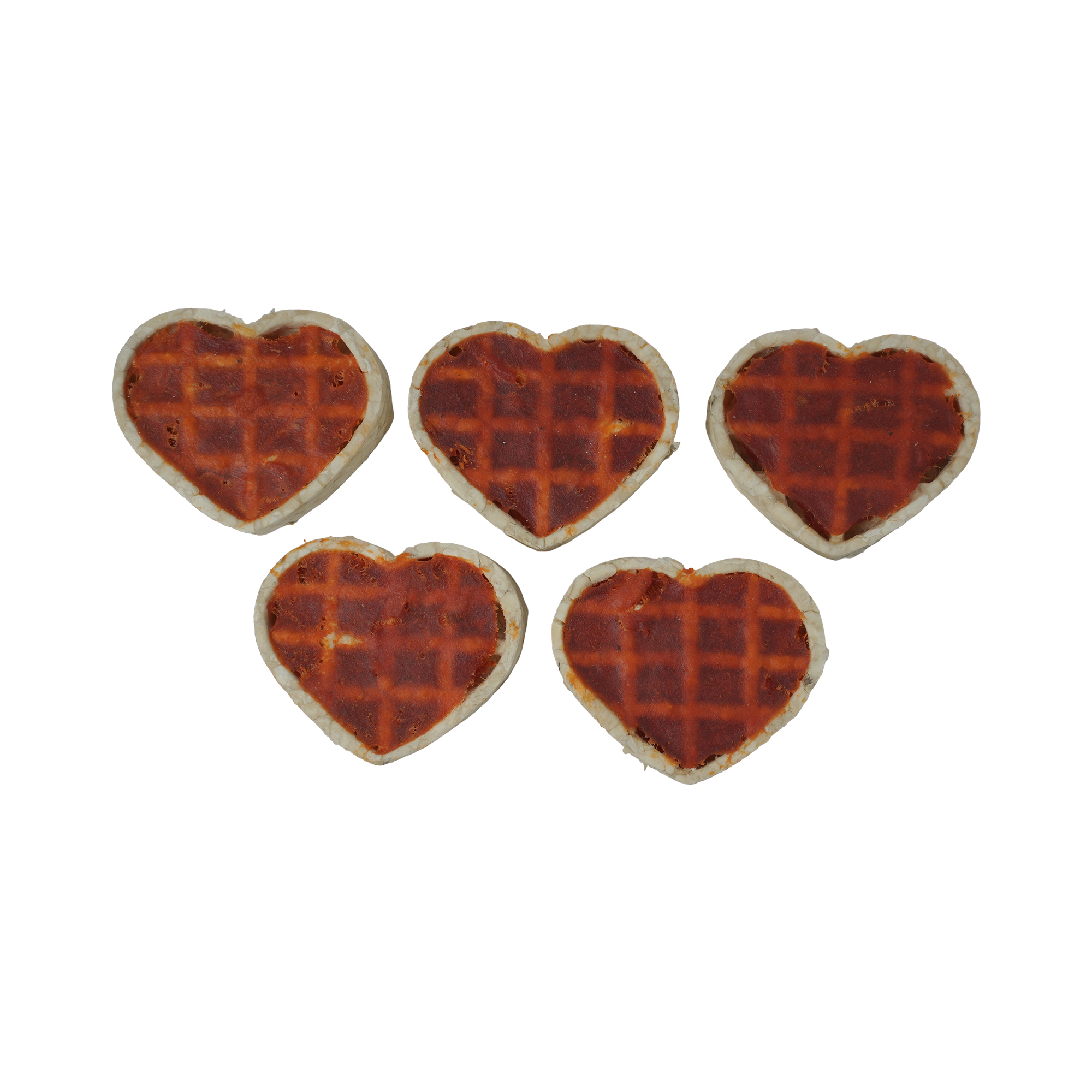 Petrix Heart Waffle with Chicken Flavour Dog Chew Treat, 5 Pcs