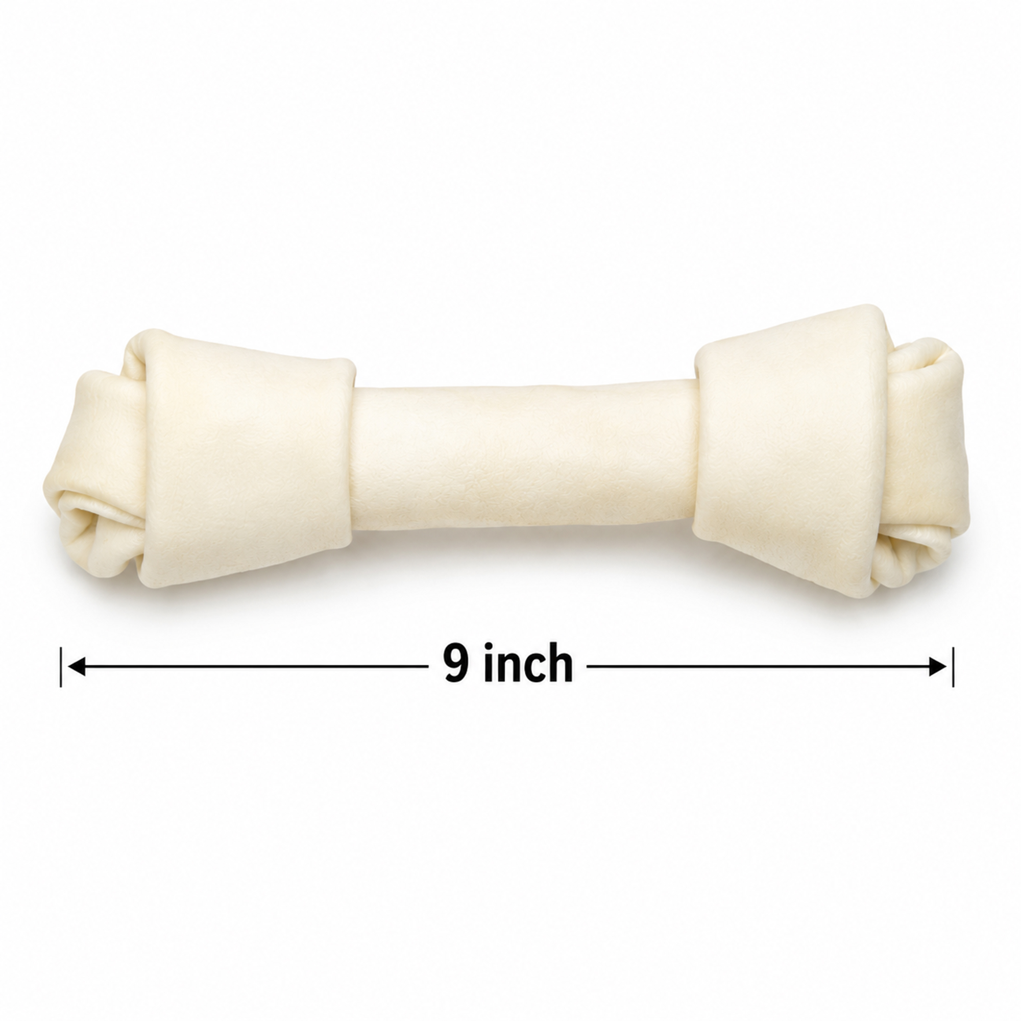 Petrix Knotted Bone White Natural Dog Chew Treat, 1 Pc (9 Inch)