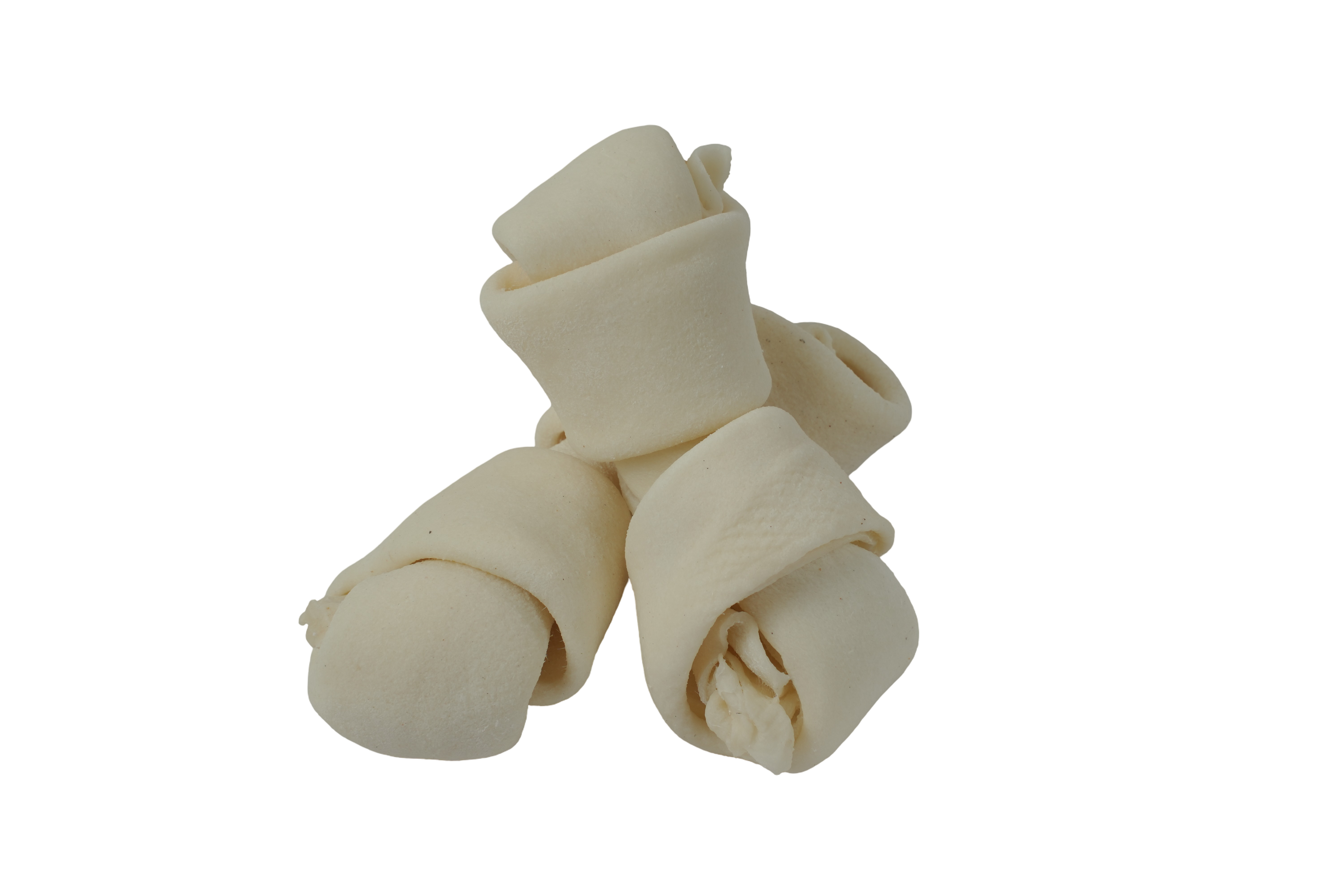 Petrix Knotted Bone White Natural Dog Chew Treat, 4 Pcs (4 Inch)