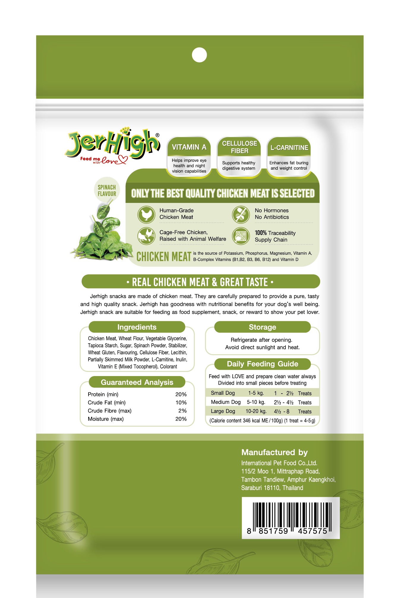 JerHigh Spinach Stick 100G