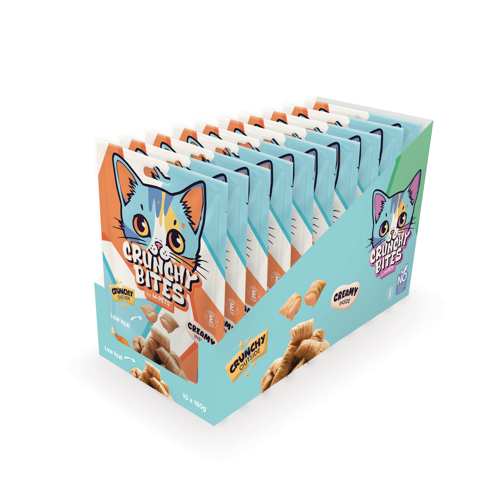 M-PETS Crunchy Bites Cat Treat - Chicken 60g - Pack of 12