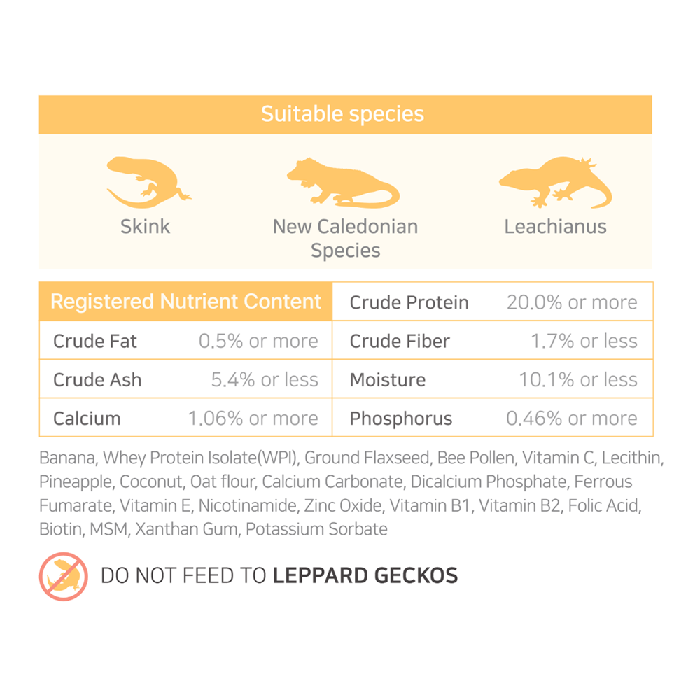 Vital Meal Fruits Gecko Food 500g