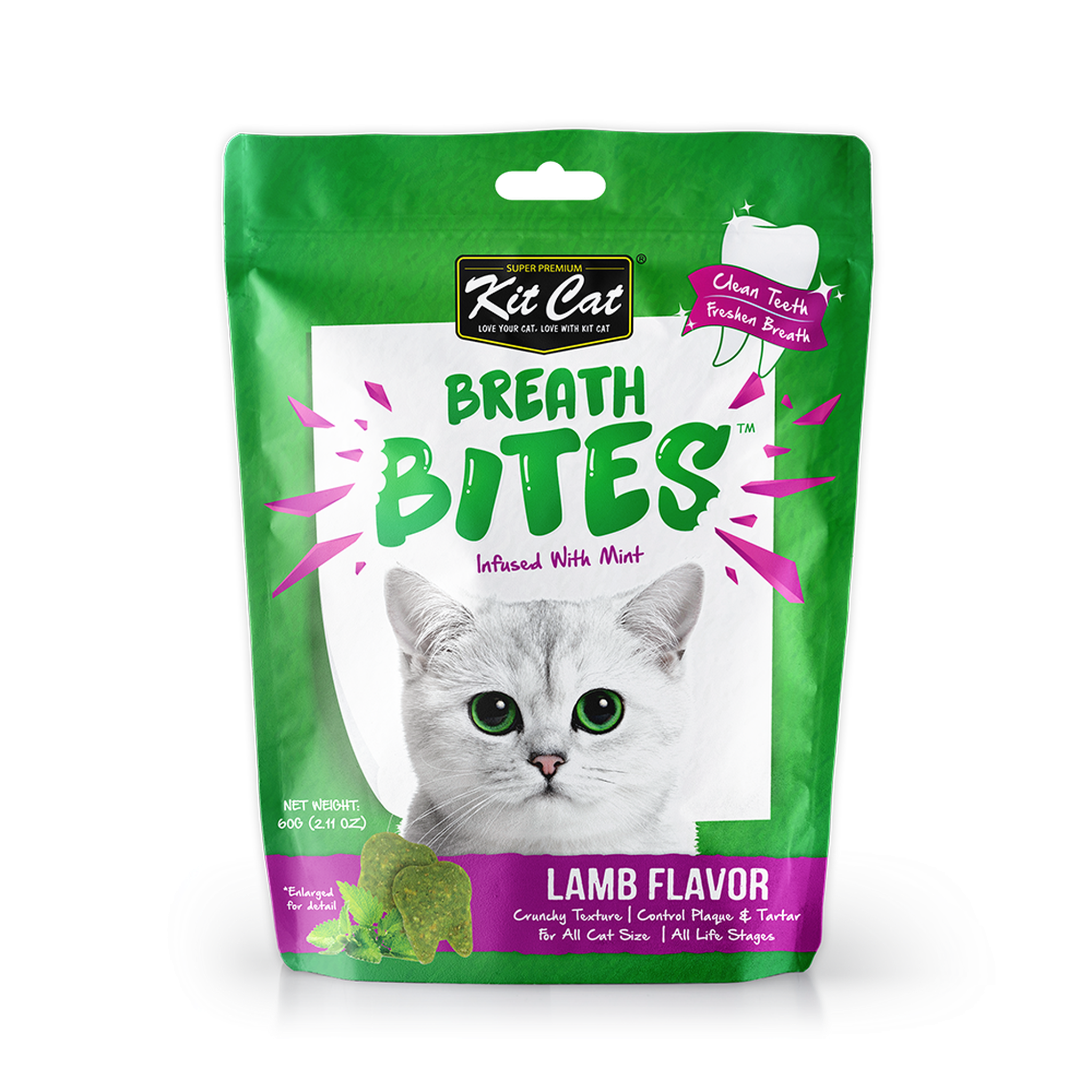 Kit Cat Breath Bites - Lamb Flavor (60g) - Pack of 12
