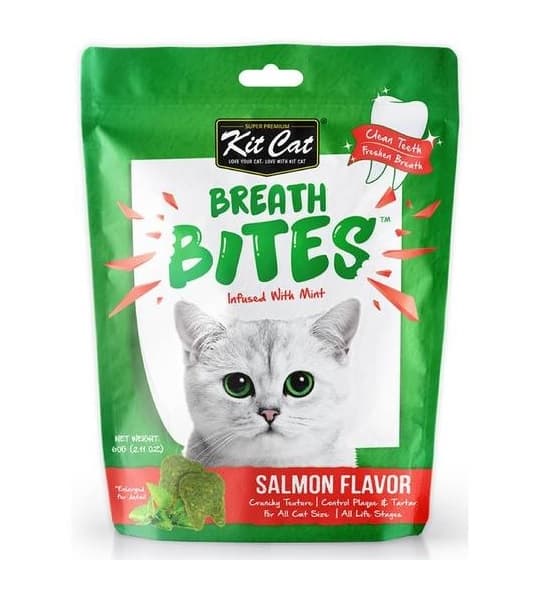Kit Cat Breath Bites - Salmon Flavor (60g) - Pack of 12