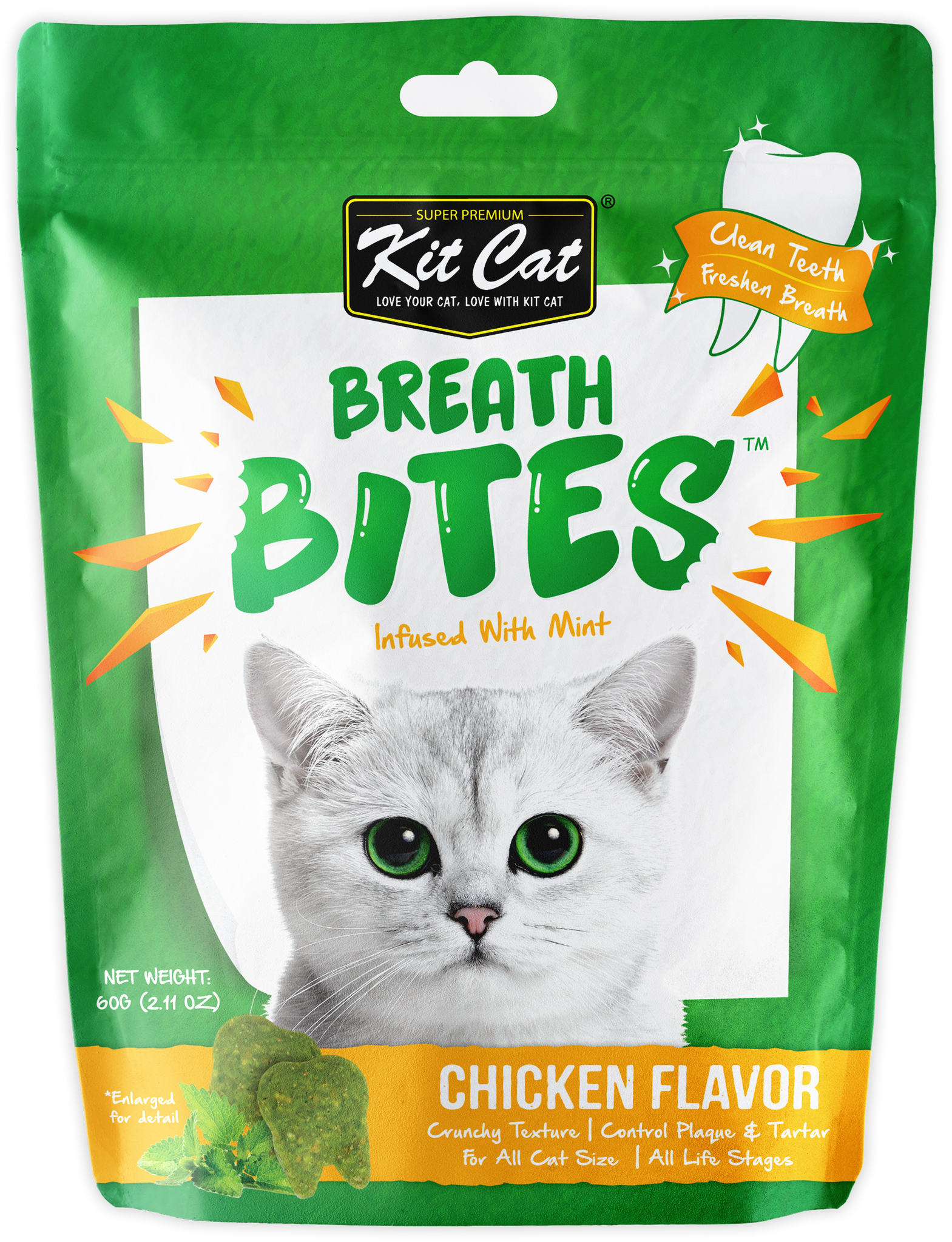 Kit Cat Breath Bites - Salmon Flavor (60g) - Pack of 12