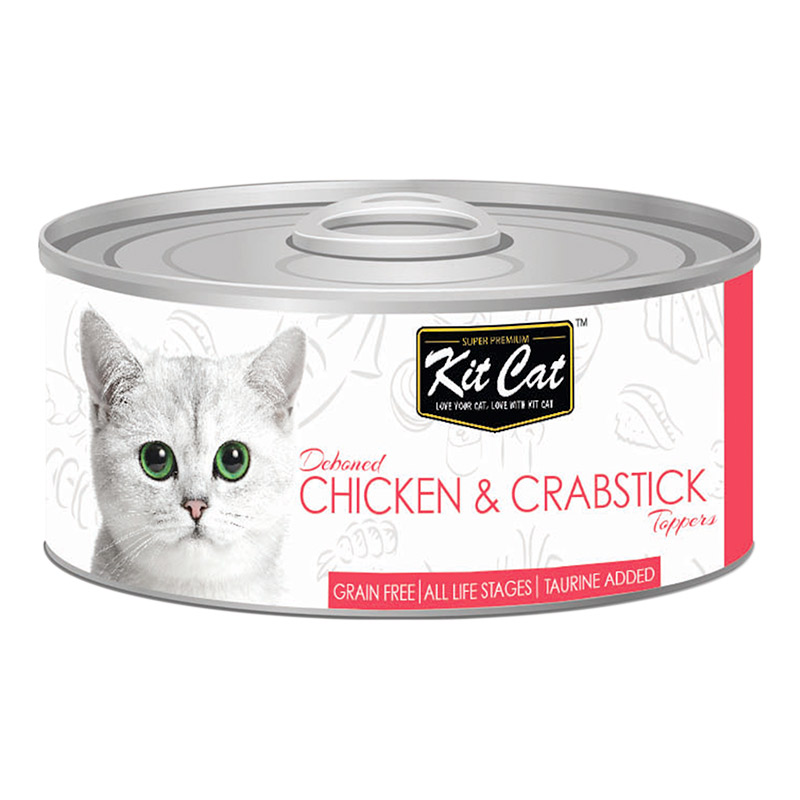 Kit Cat Chicken & Crabstick Toppers 80g - Pack of 12