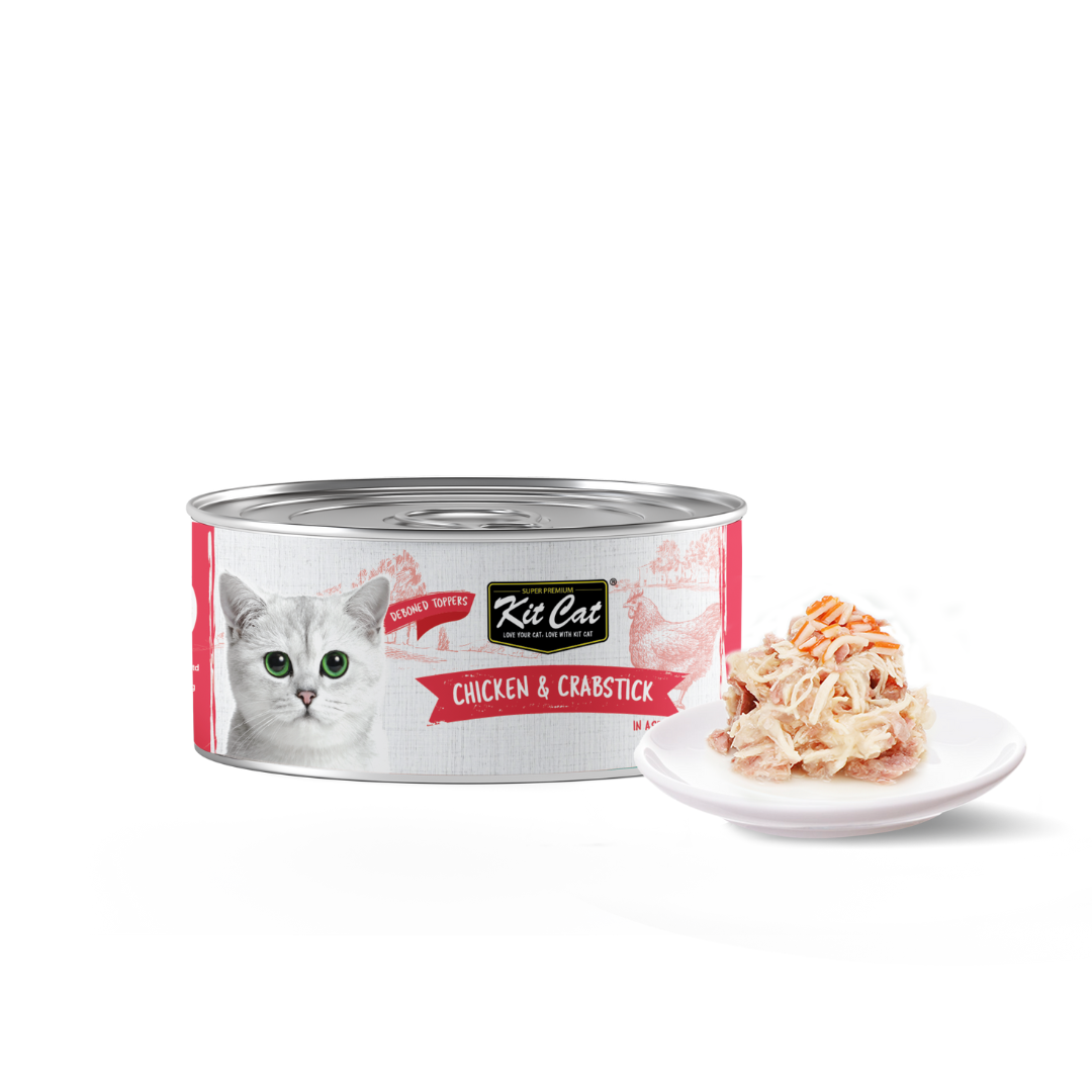 Kit Cat Chicken & Crabstick Toppers 80g - Pack of 12