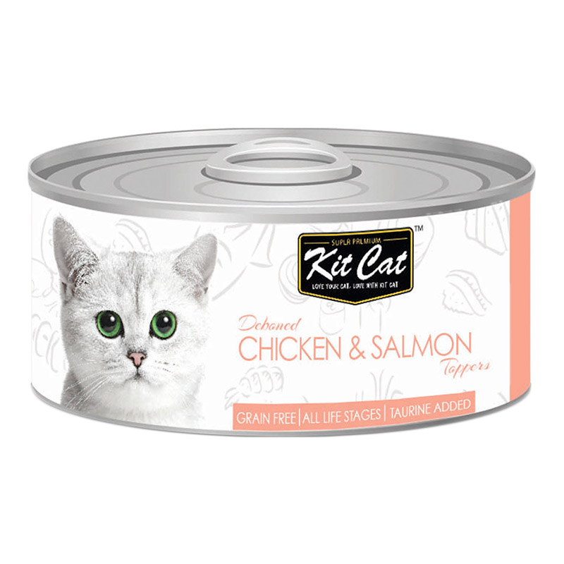 Kit Cat Chicken & Salmon Toppers 80g - Pack of 12