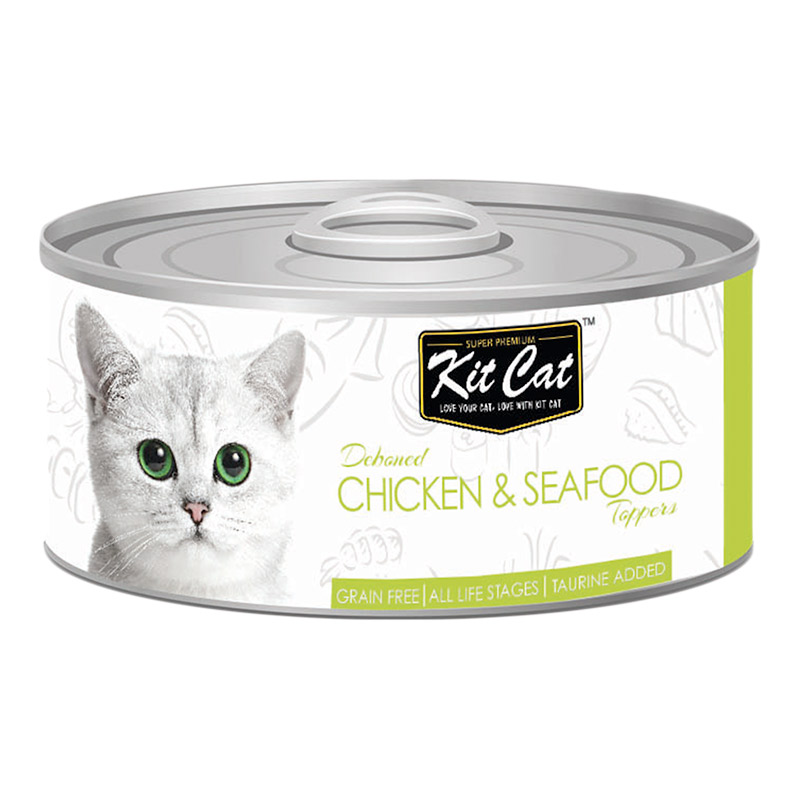 Kit Cat Chicken & Seafood Toppers 80g - Pack of 12