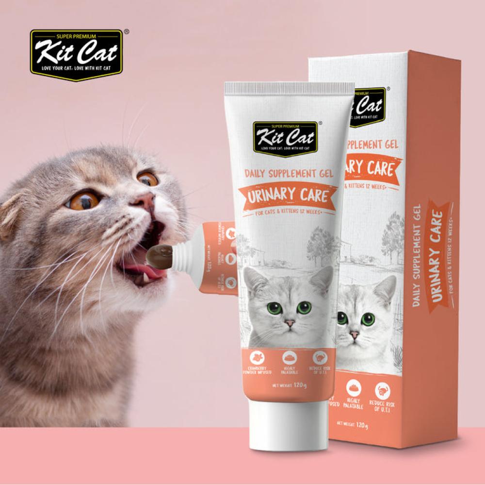 Kit Cat Daily Nutritional Supplement Gel For Cats & Kittens Urinary Care (120g)