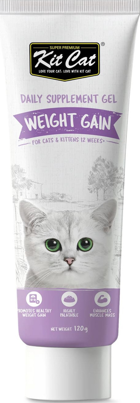 Kit Cat Daily Nutritional Supplement Gel For Cats & Kittens Weight Gain (120g)