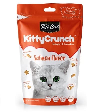 Kit Cat - Kitty Crunch Salmon Flavor (60g) - Pack of 12