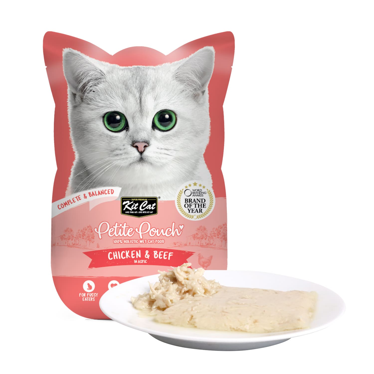 Kit Cat Petite Pouch 70g - Chicken & Saba