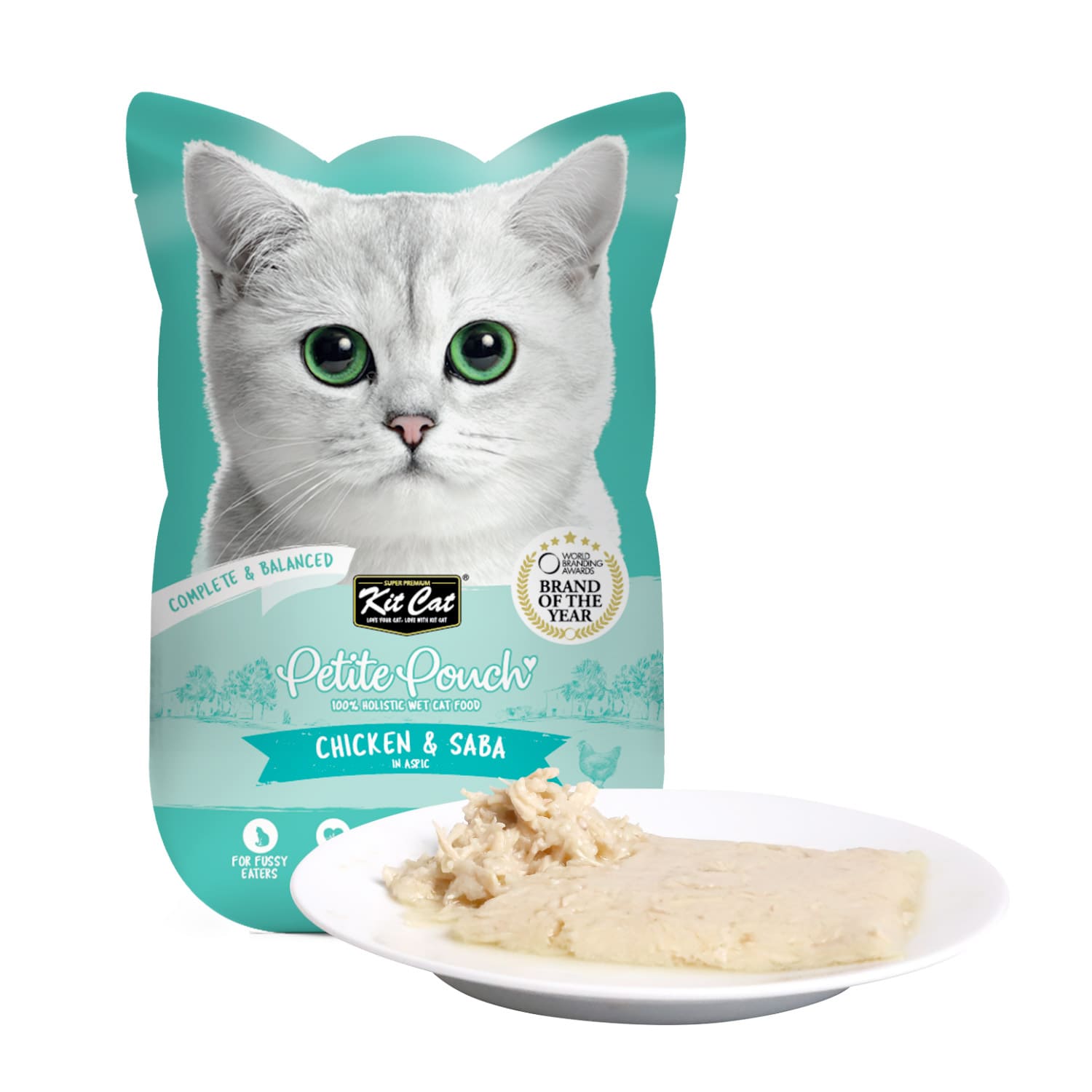 Kit Cat Petite Pouch 70g - Chicken & Salmon