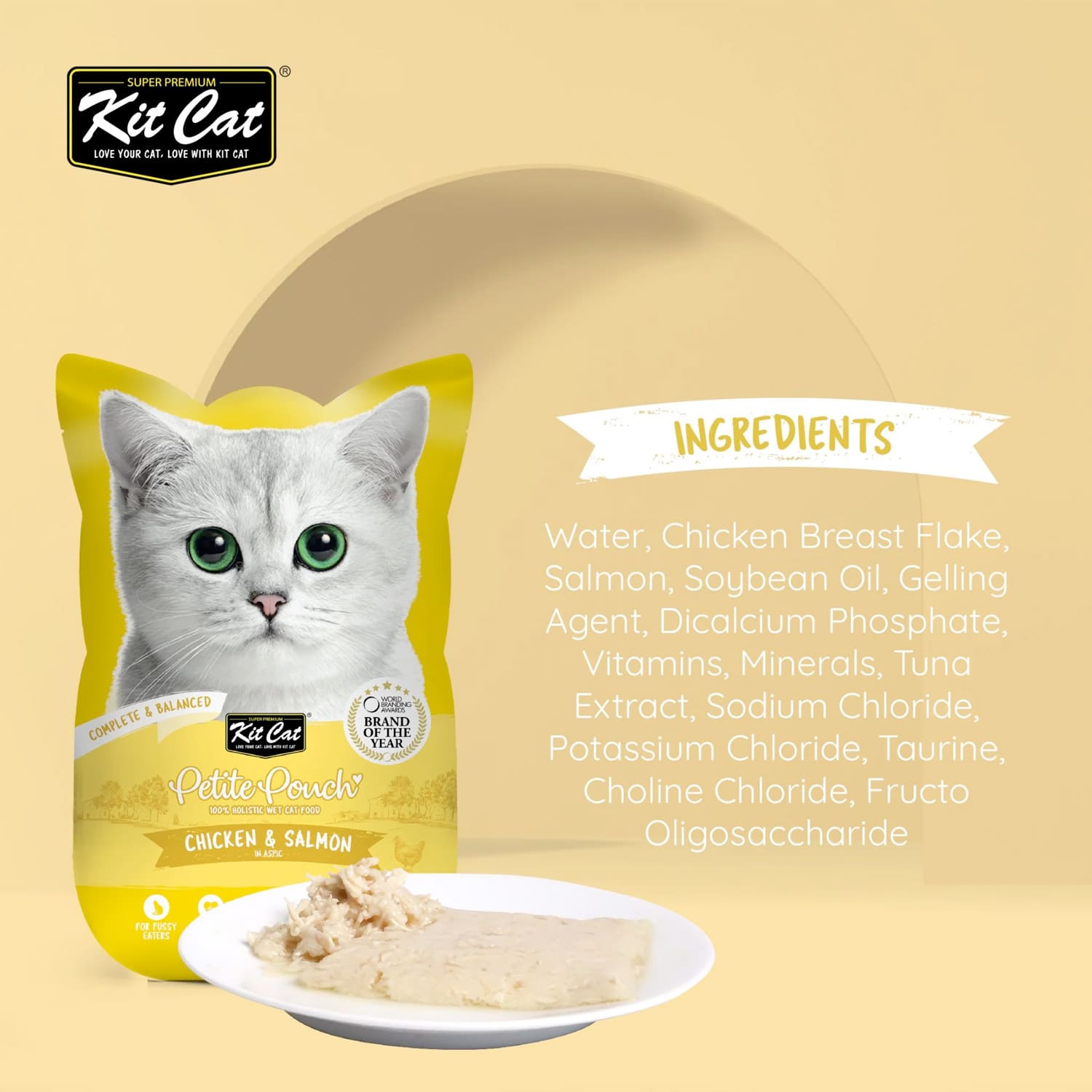 Kit Cat Petite Pouch 70g - Chicken & Tuna