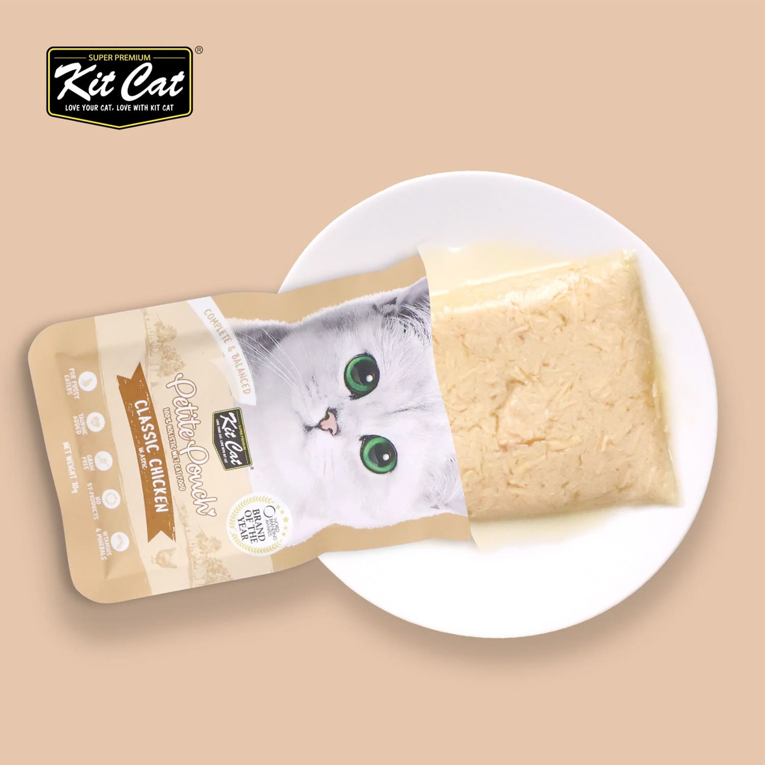 Kit Cat Petite Pouch 70g - Classic Tuna