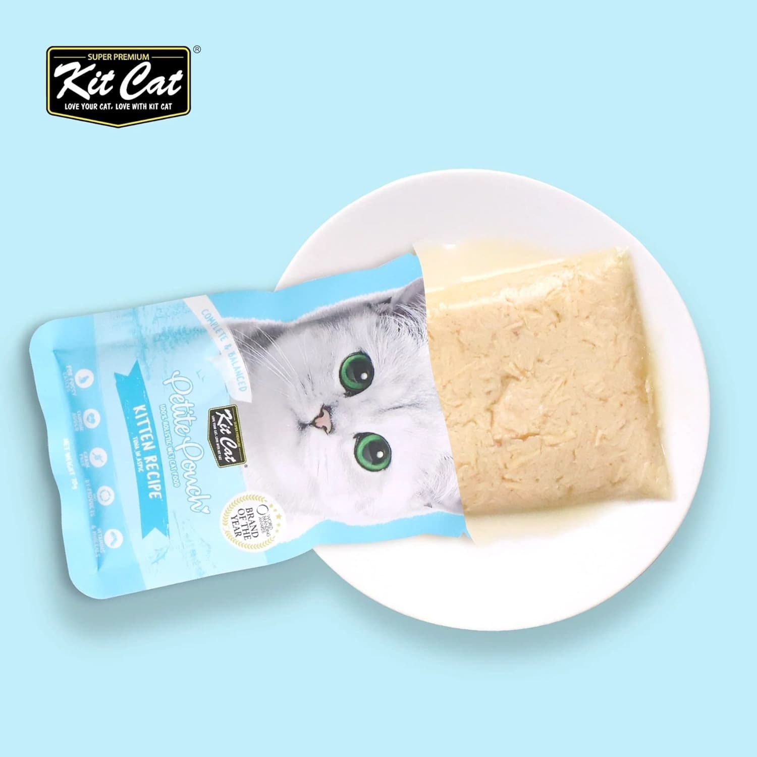 Kit Cat Petite Pouch 70g - Tuna & Beef