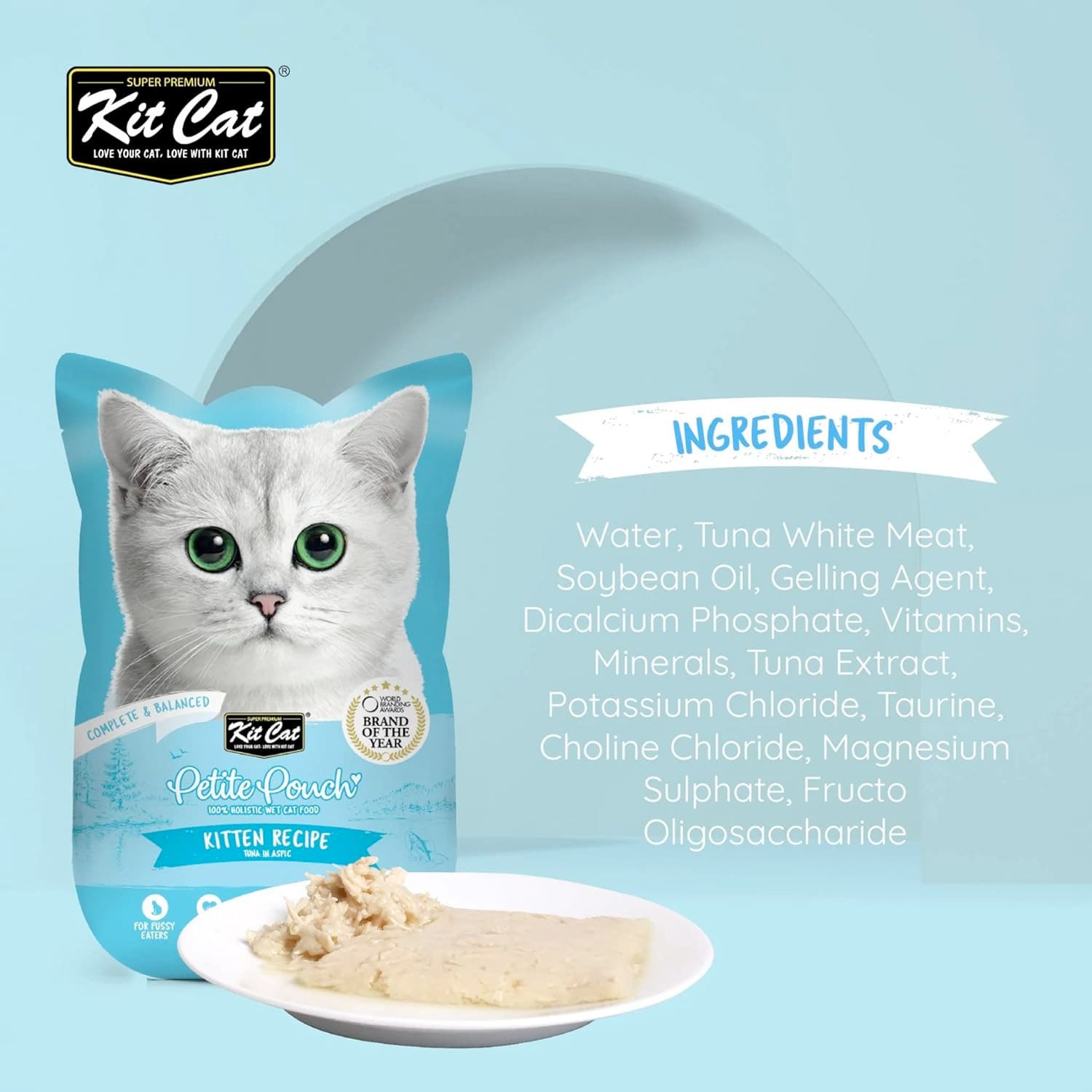 Kit Cat Petite Pouch 70g - Tuna & Beef