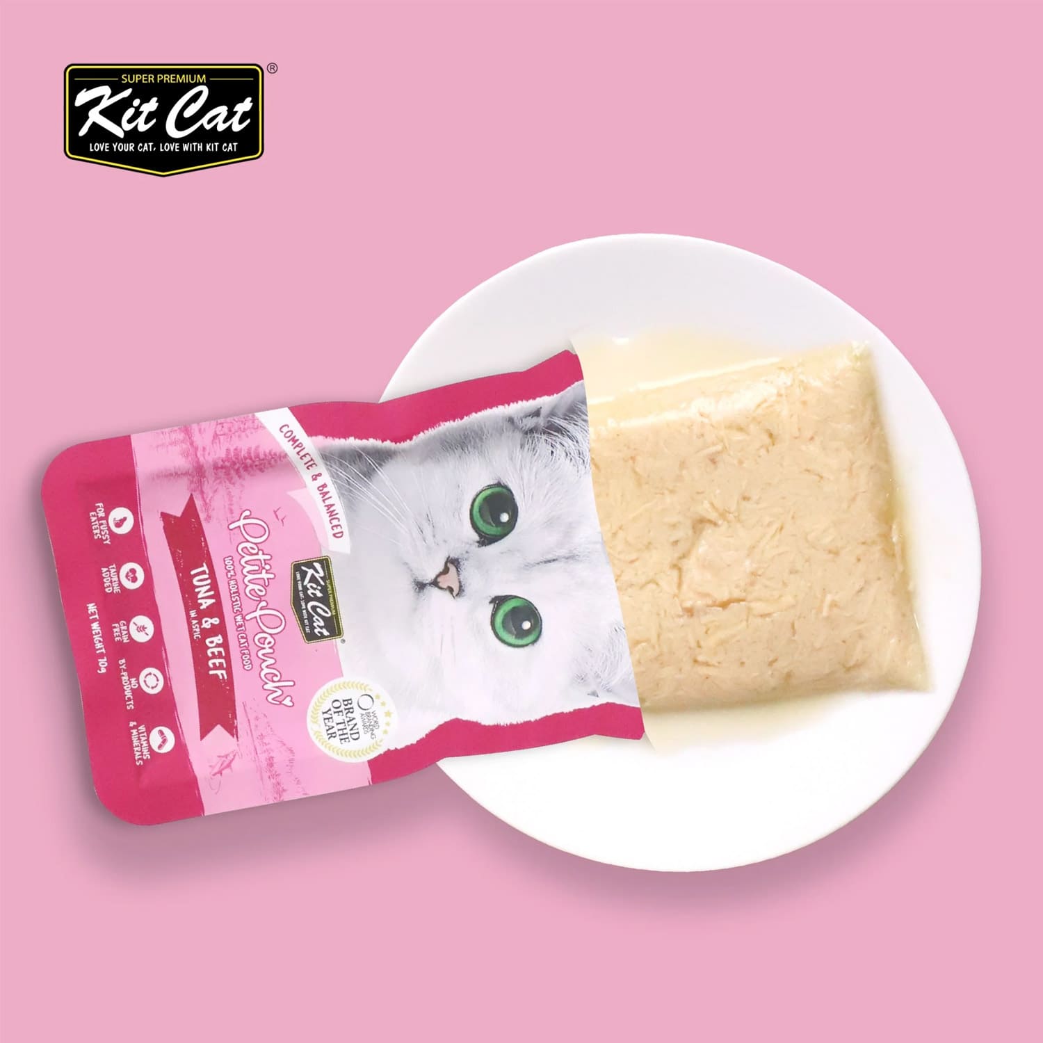 Kit Cat Petite Pouch 70g - Tuna & Chicken