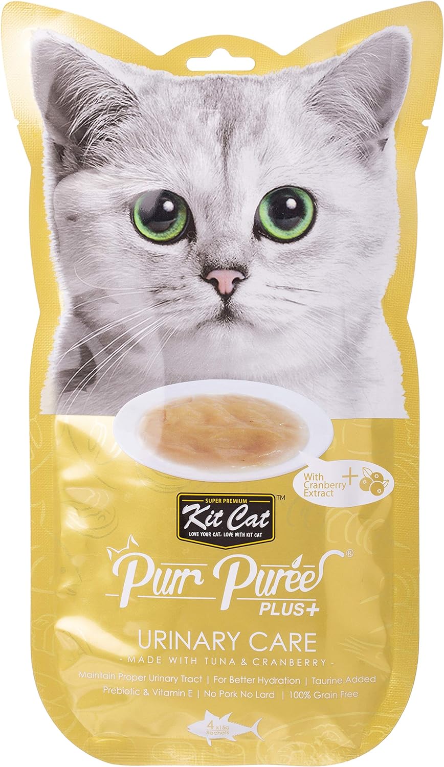 Kit Cat Puree plus Urinary Care (Tuna) 60g - Pack of 24