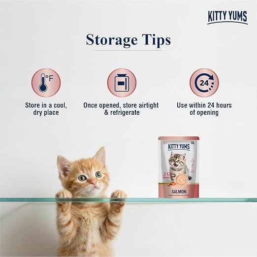 Kitty Yums Salmon Mousse Kitten Wet Food (80g x 24),1.92kg