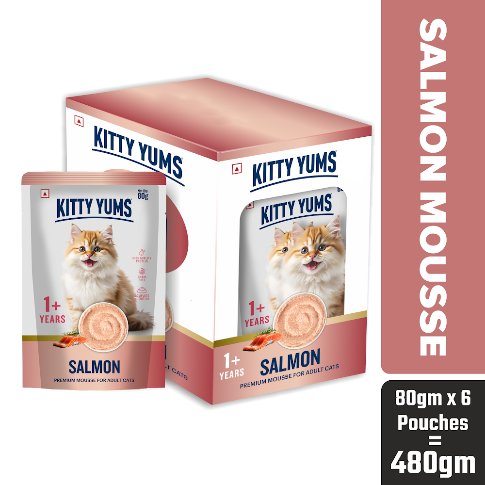 KittyYums SalmonMousseCat 80gm (5+1)pc