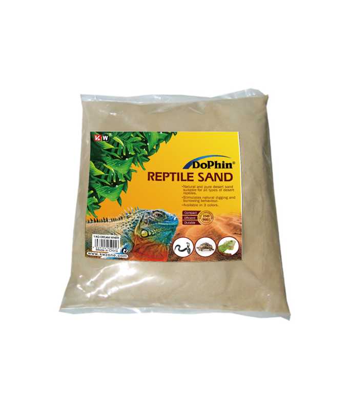 Kw Zone Dophin Reptile Sand 1Kg[Color - Yellow]