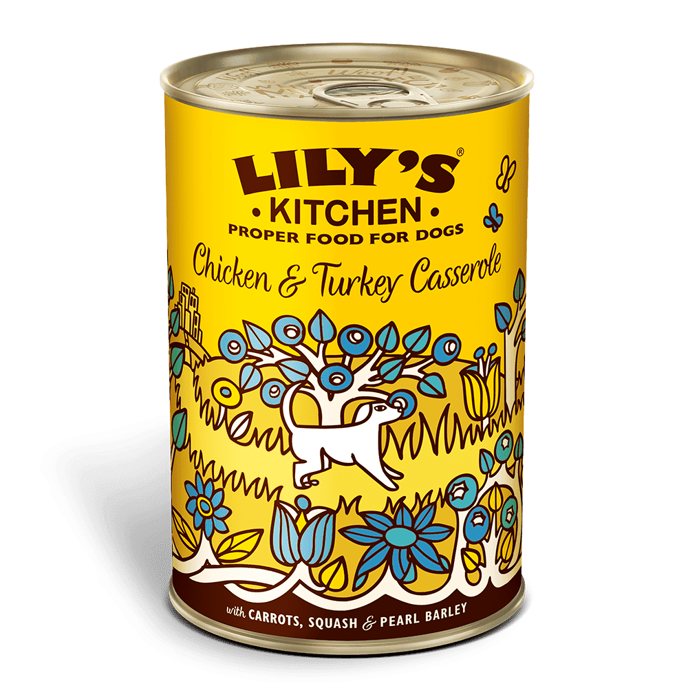 Lily's Kitchen Chicken & Turkey Casserole Wet Dog Food (400g) -Pack of 12
