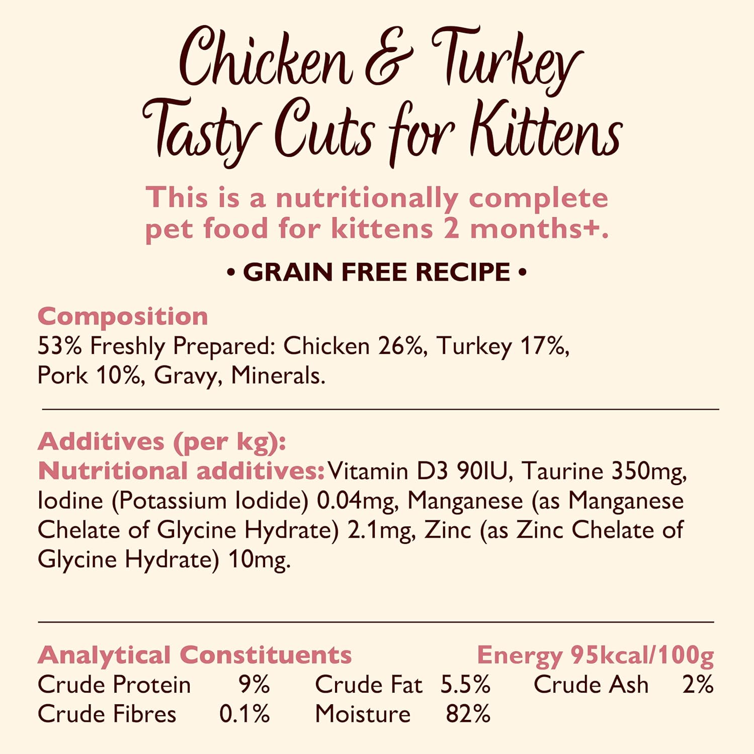 Lily's Kitchen Tasty Cuts Kitten in Gravy Multipack 8x85g