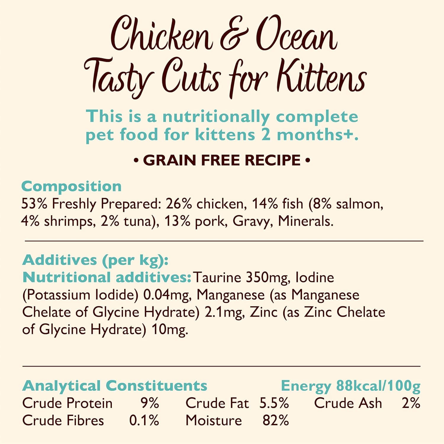 Lily's Kitchen Tasty Cuts Kitten in Gravy Multipack 8x85g