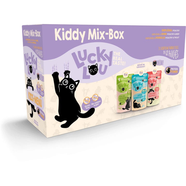 Lucky Lou Lifestage Kitten Multipack Wet Cat Food (12 x 125 g)
