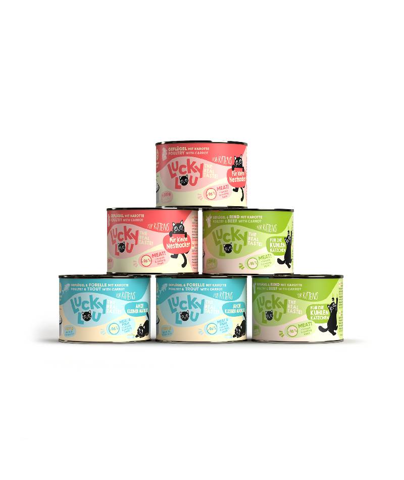 Lucky Lou Lifestage Kitten Multipack Wet Cat Food (6 x 200 g)