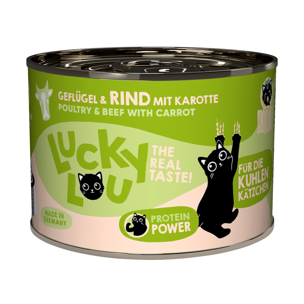 Lucky Lou Lifestage Kitten Poultry & Beef Wet Cat Food (200 g)