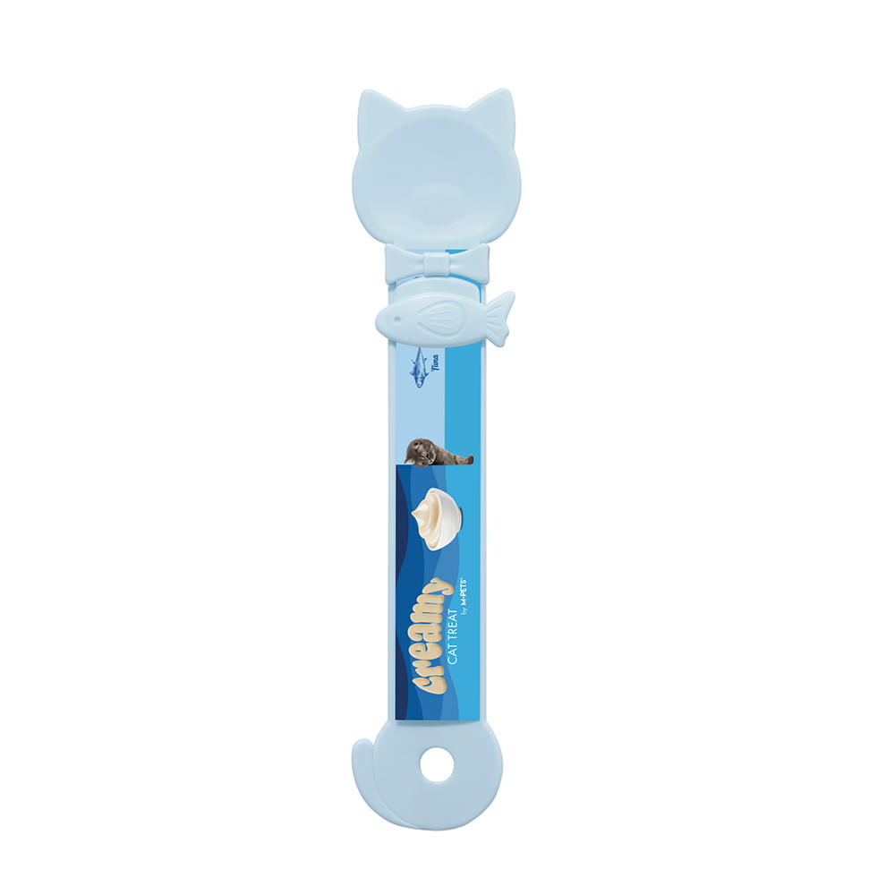 M-PETS Creamy Cat Spoon – Baby Blue