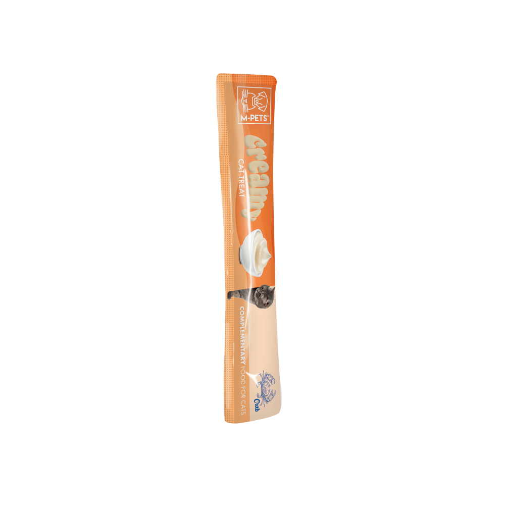 M-PETS Creamy Treats for Cats - Crab 4x15g (60g)