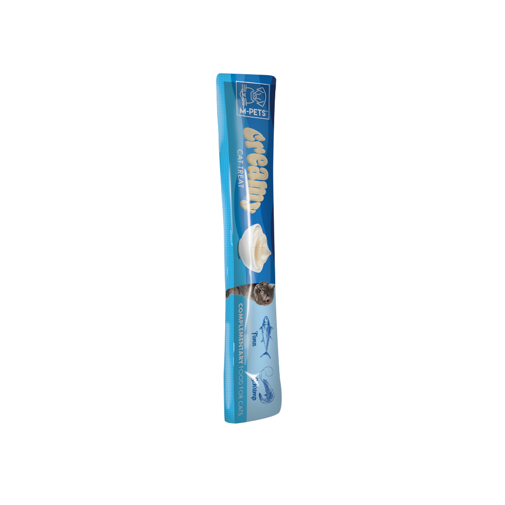 M-PETS Creamy Treats for Cats - Tuna & Shrimp 4x15g (60g)