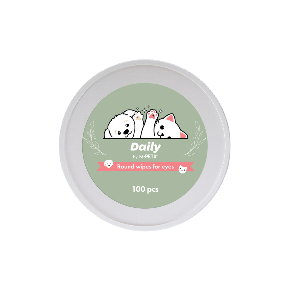 M-PETS Daily Round Eye Wipes for Pets (100 pcs)