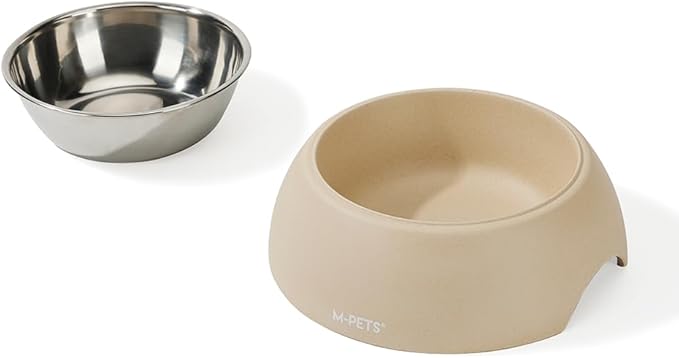 M-Pets Eco Bamboo Bowl Sand M 350Ml