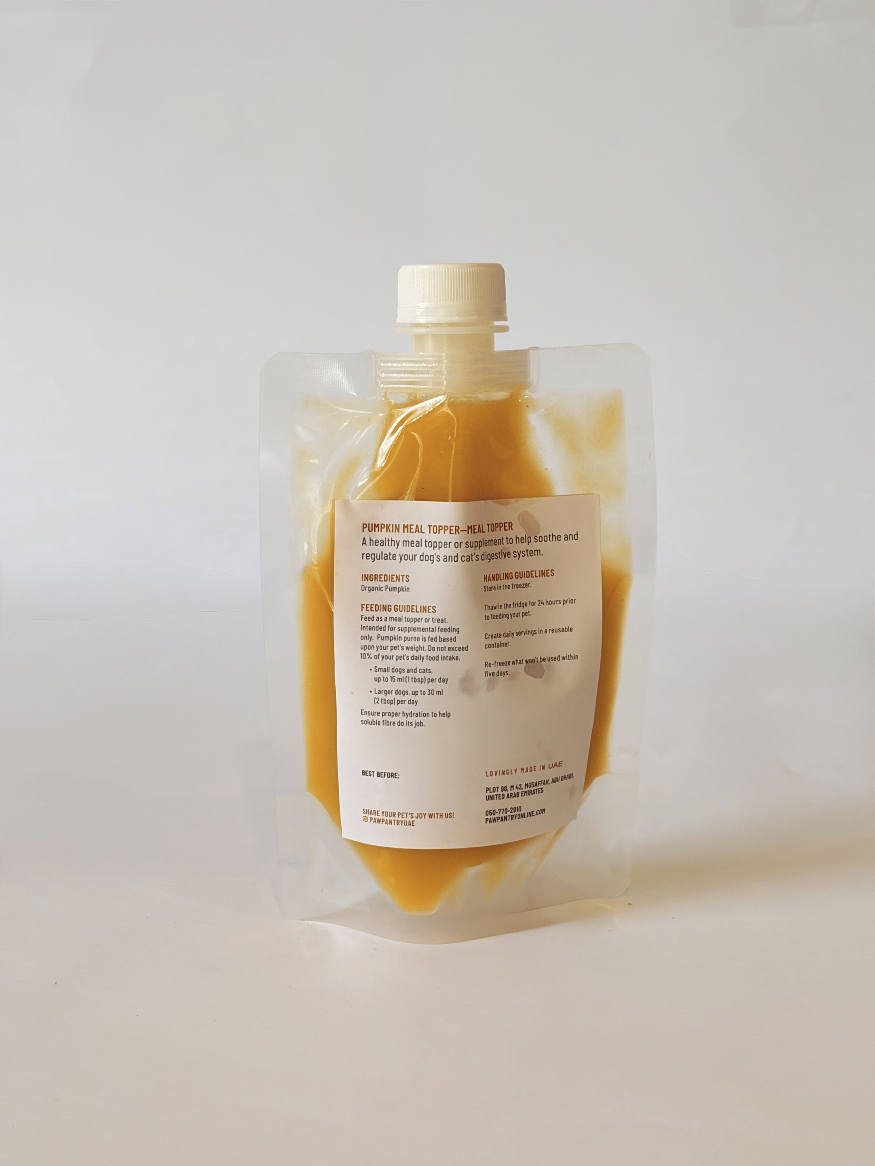 Paw Pantry - Pumpkin Topper